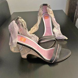 Boss NWT Women's Leather Wedge Heel Shoes size 9